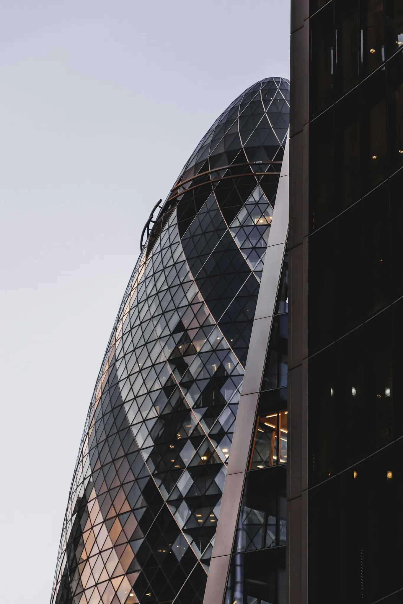 AN image the the gherkin in london